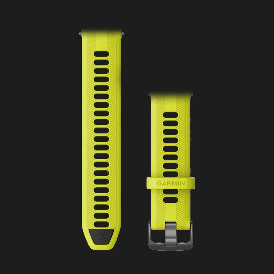 Ремешок Garmin 22mm Forerunner Amp Yellow/Black Band
