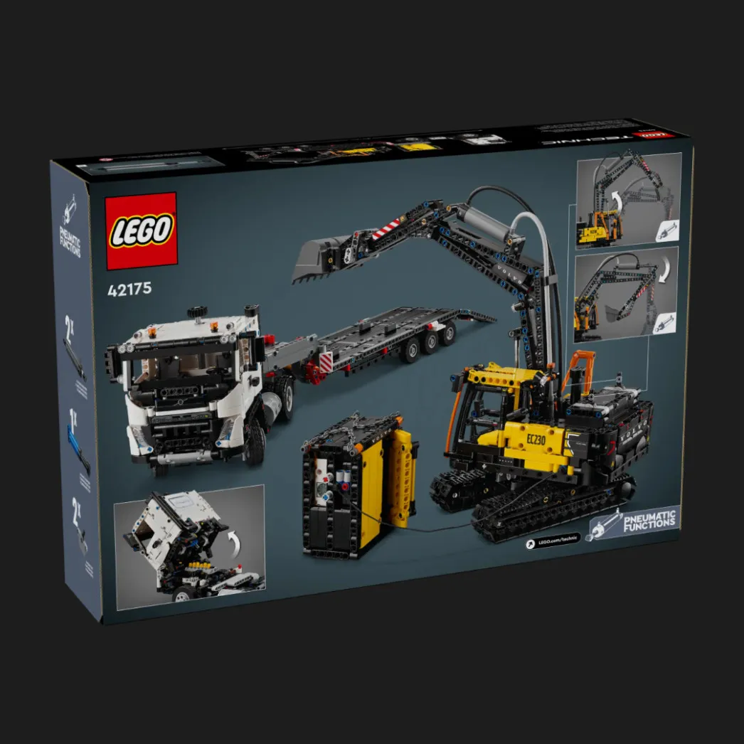 Конструктор LEGO Technic Грузовик Volvo FMX и Электрический экскаватор EC230