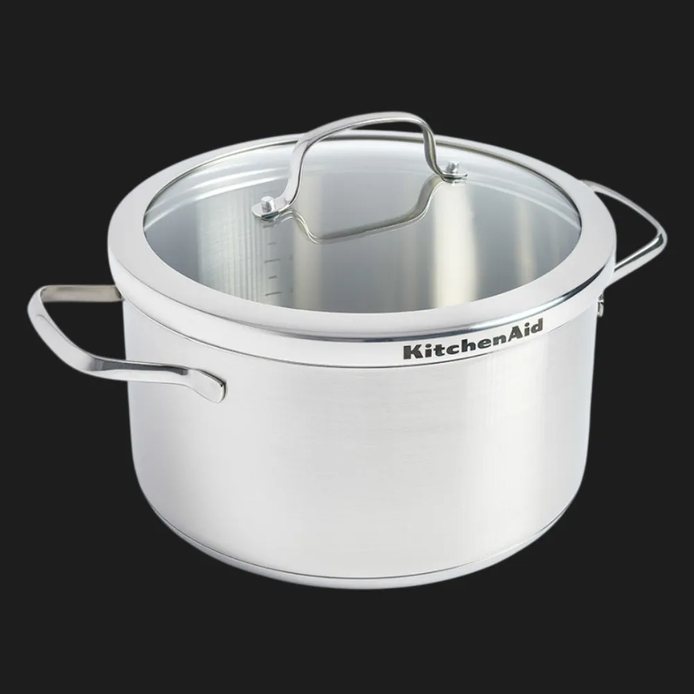 Кастрюля с крышкой KitchenAid Proline, 24 см, 5,7л