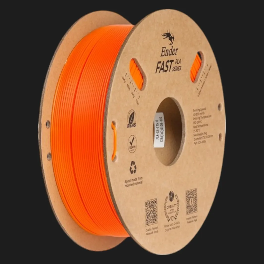 Пластик (Filament) CREALITY Ender Fast PLA 1кг 1.75мм Оранжевый