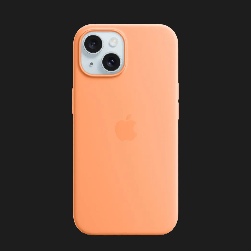 Оригинальный чехол Apple Silicone Case with MagSafe для iPhone 15