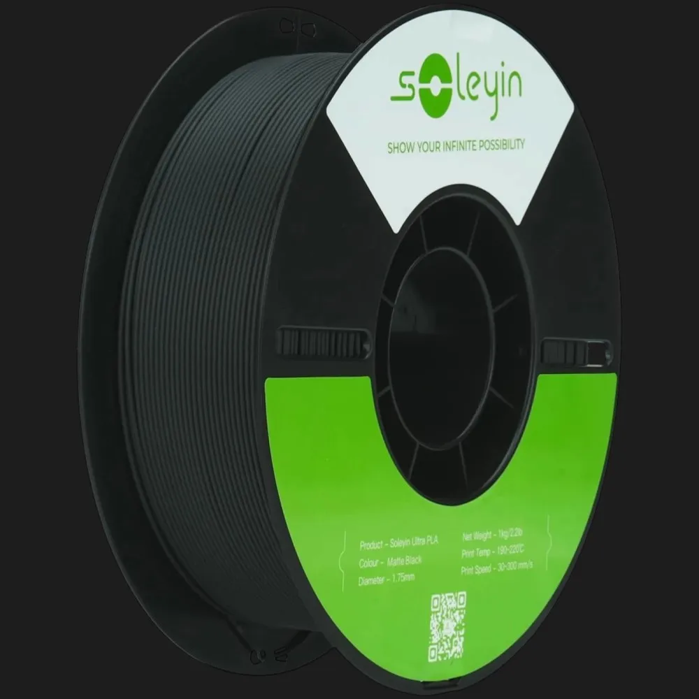 Пластик (Filament) Soleyin PLA 1кг 1.75мм Черный