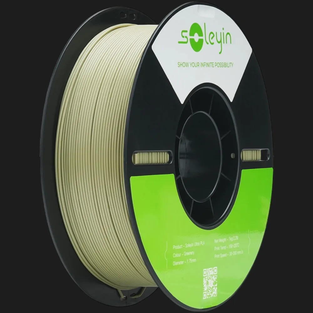 Пластик (Filament) Soleyin ULTRA PLA 1кг 1.75мм Зелень