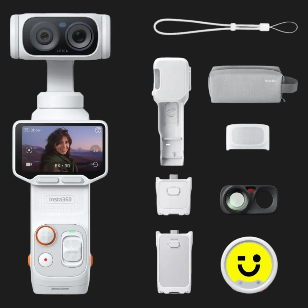 Экшн-камера Insta360 Luna Ultra Creator Bundle, Stellar White