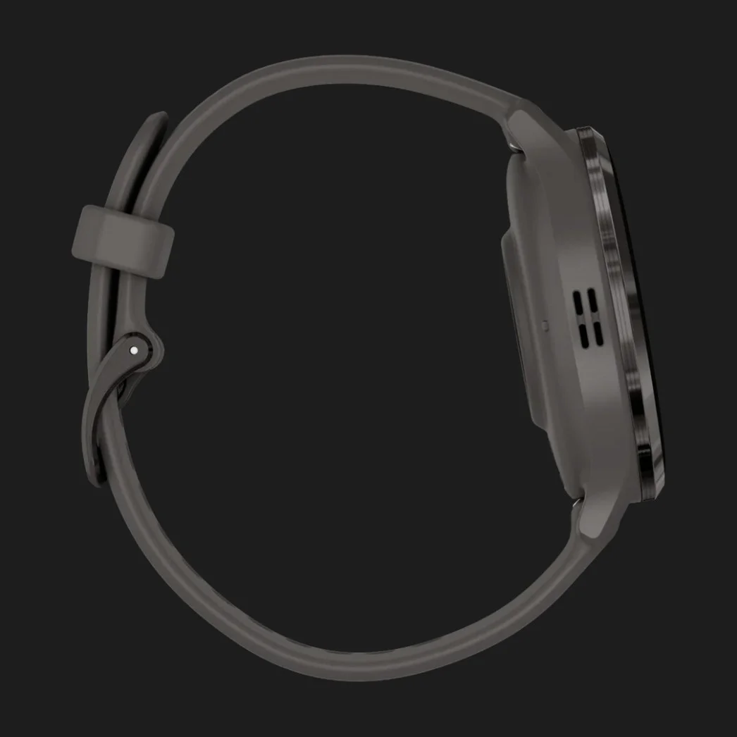 Garmin Venu 3S Slate Stainless Steel Bezel with Pebble Gray Case and Silicone Band