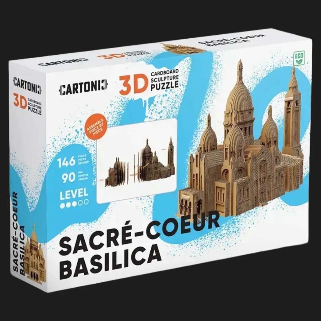 Картонный 3D пазл-конструктор Cartonic Базилика Сакре-Кер (Париж) (Sacré-Coeur Basilica) (CARTSACRE)