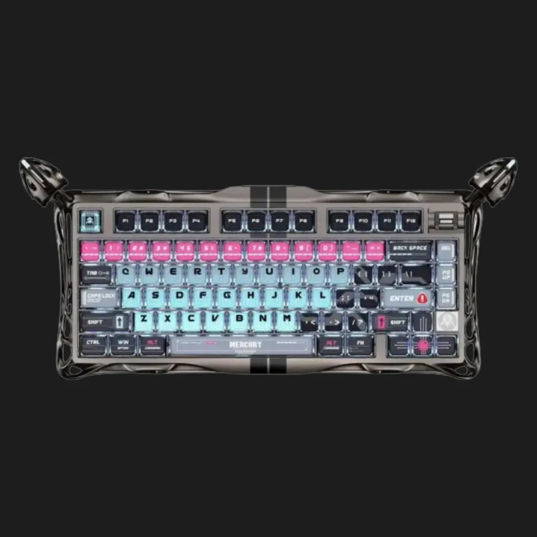 Игровая клавиатура магнитная GravaStar Mercury V75 Pro 80keys Magnetic Jade Gaming 8K USB-A RGB Cyberpunk