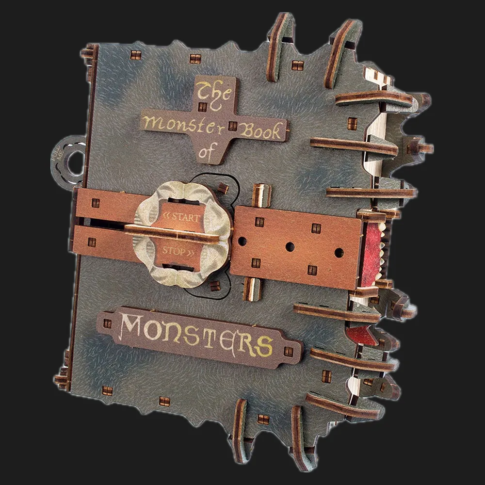 Деревянный 3D конструктор UGEARS Книга Монстров