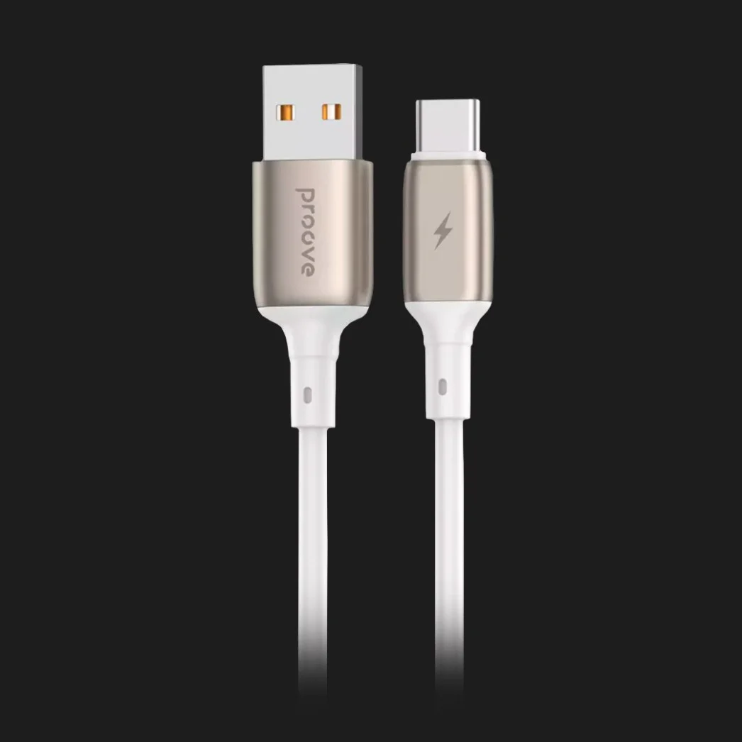 Кабель Proove Flex Metal Type-C 2.4A (1m), White