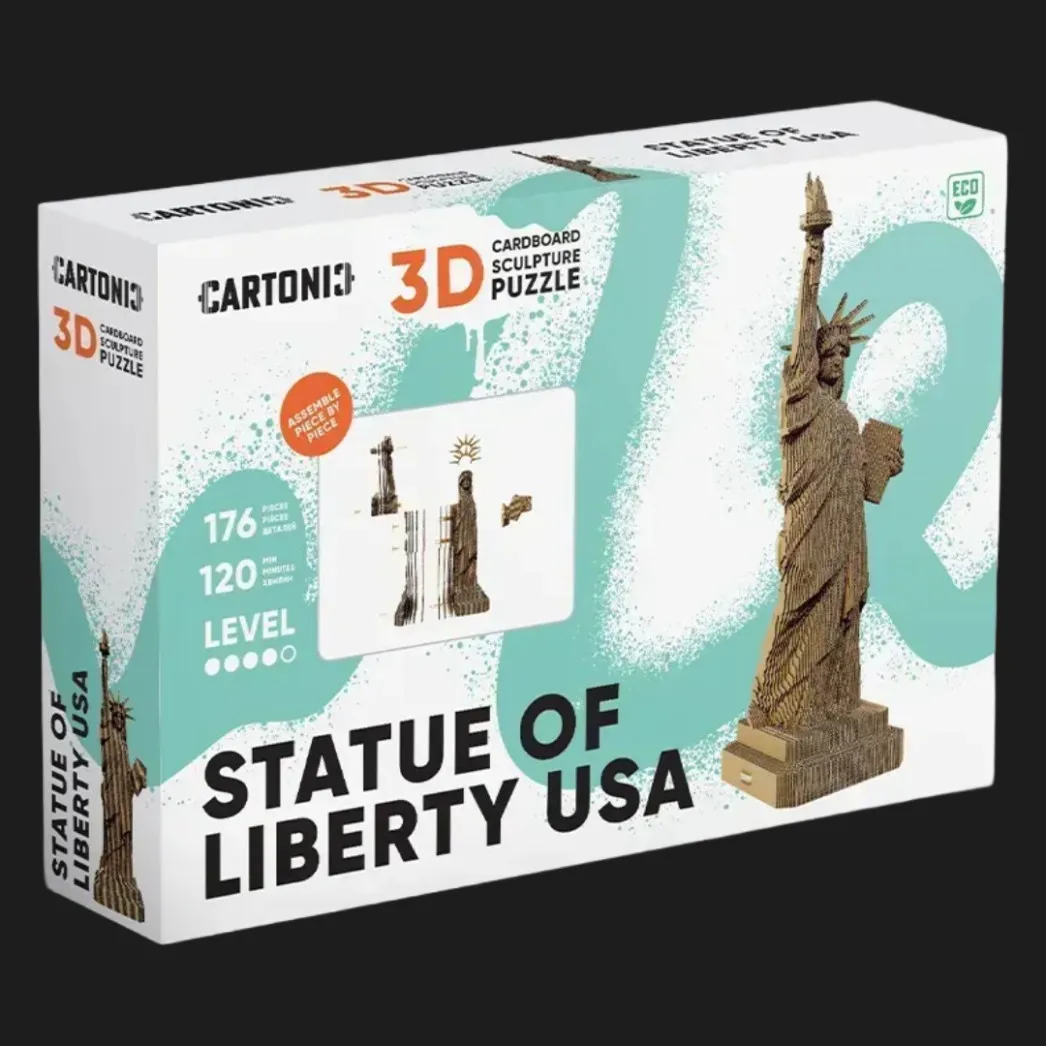 Картонный 3D пазл-конструктор Cartonic Статуя Свободы (Statue of liberty USA) (CARTLIBUS)