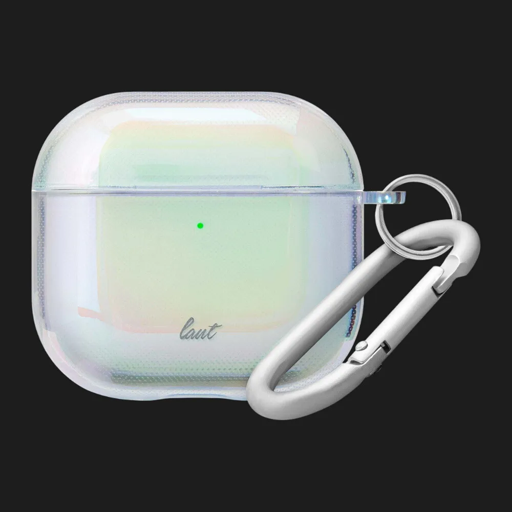 Чехол LAUT HOLO для AirPods 4/5 (Pearl)