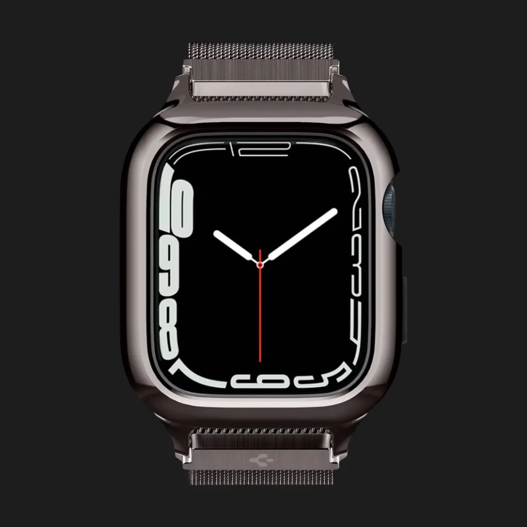 Чехол-ремешок Spigen Metal Fit Pro для Apple Watch 44/45mm