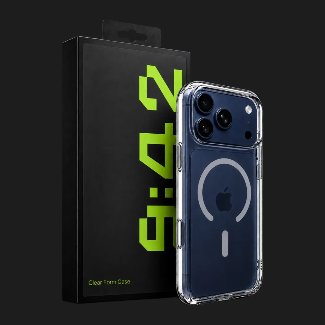 Чехол 9:42 для iPhone 17 Pro Max / 18 Pro Max (Clear Form)