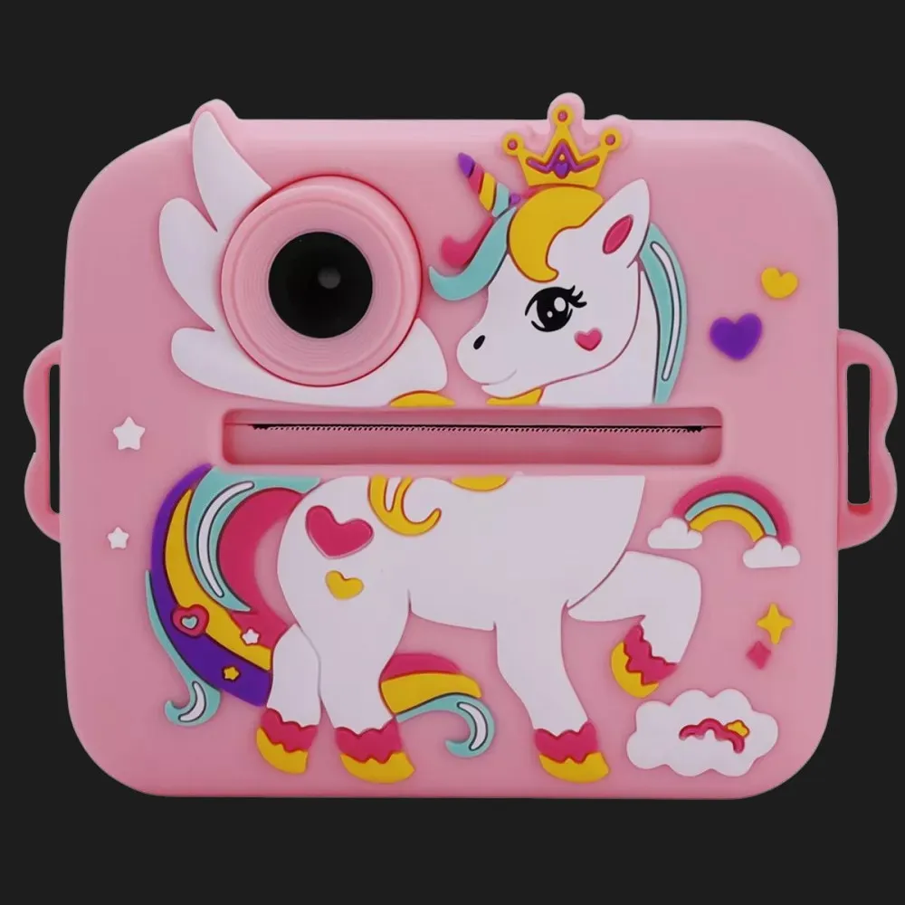 Детская фотокамера моментальной печати Rainbow, Pink