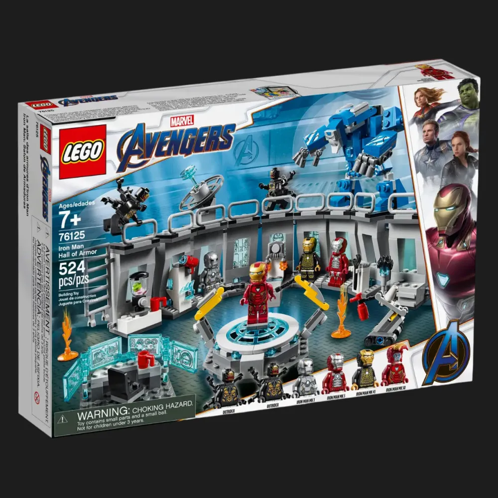 Конструктор LEGO Marvel Зал с костюмами Железного Человека