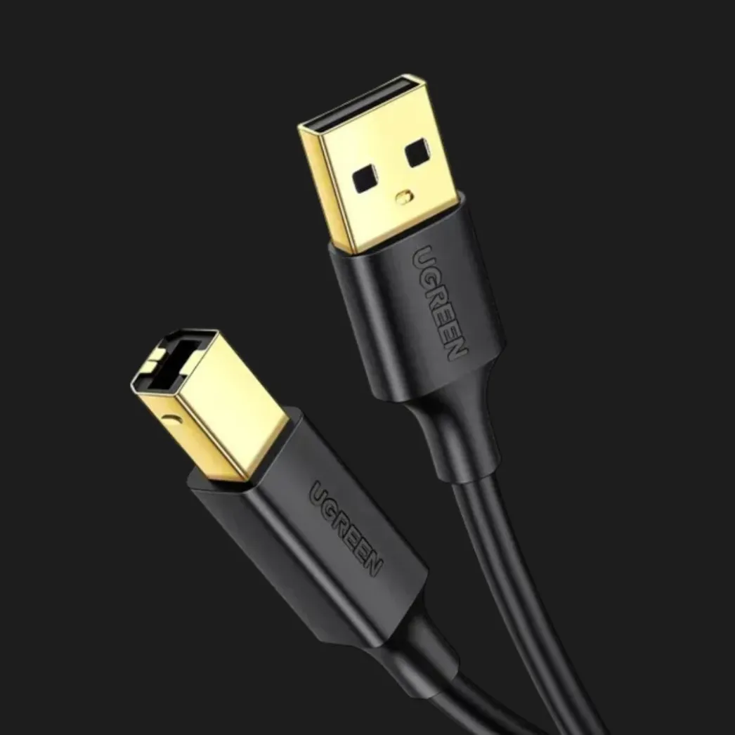 Кабель UGREEN US135 USB 2.0 AM to BM Print Cable 1m