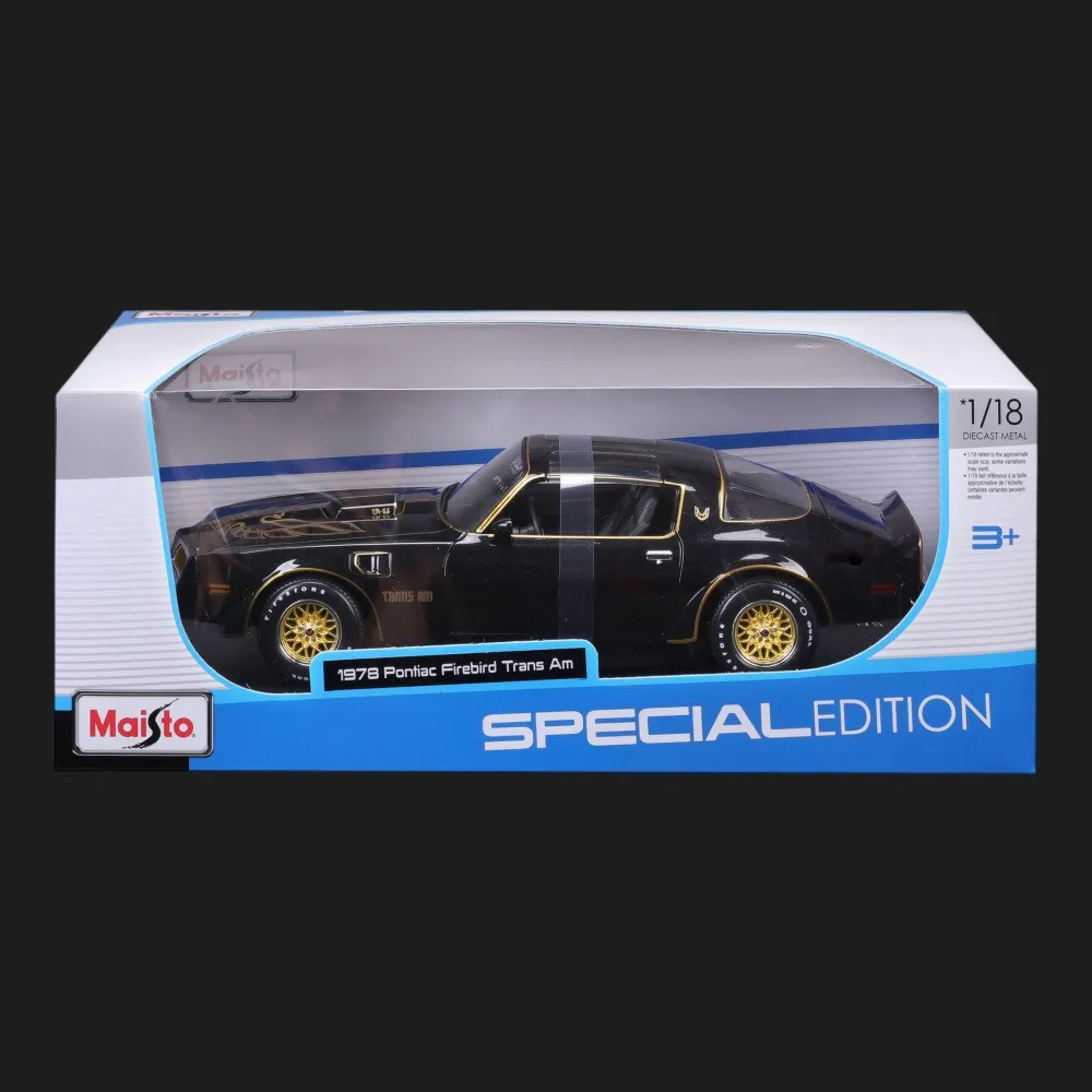 Автомодель Maisto 1978 Pontiac Firebird Trans Am, 1:18 (31464 met.black)