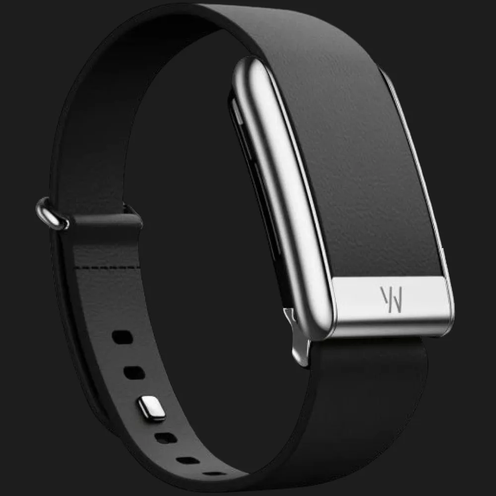 Ремешок Whoop LeatherLuxe Band Tapered для Whoop 5.0/One/Peak (Black with Titanium) (Size S)