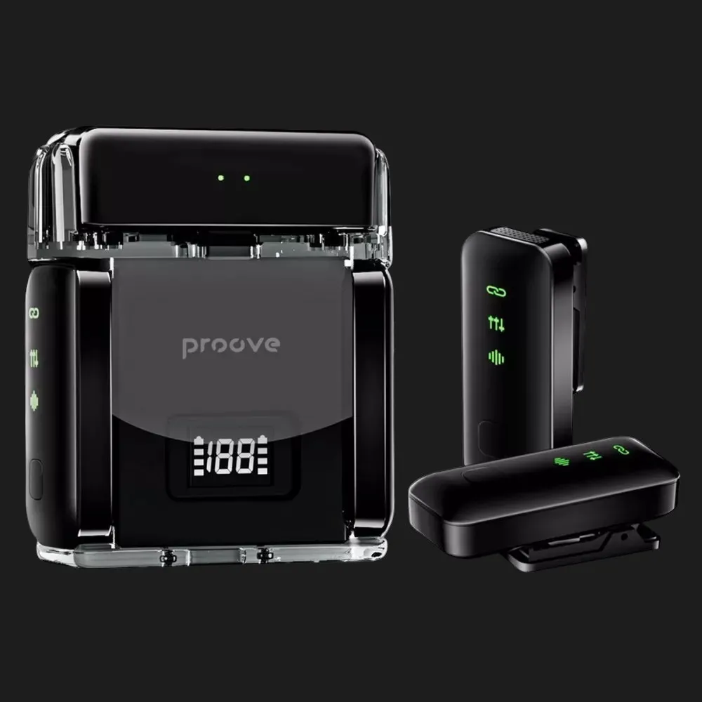 Беспроводной петличный микрофон Proove Live (Type-C&Lighting)