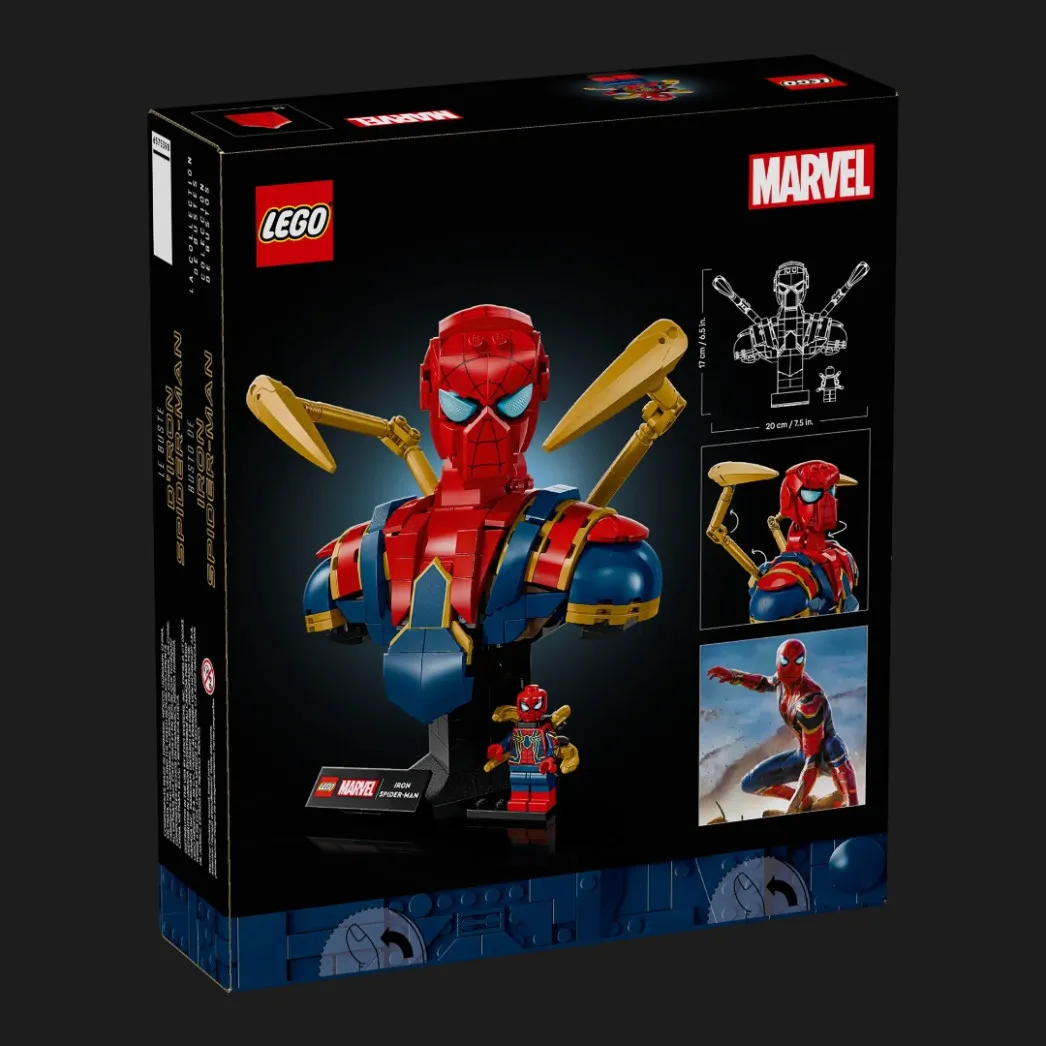 Конструктор LEGO Marvel Бюст Железного Человека-Паука