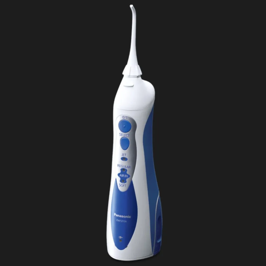 Ирригатор портативный Panasonic, 2 насадки, White/Blue