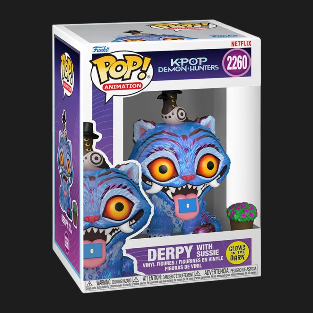Фигурка Funko Pop! серии Кейпоп-охотницы на демонов — Дерпи с Птицей и Цветок (GW)