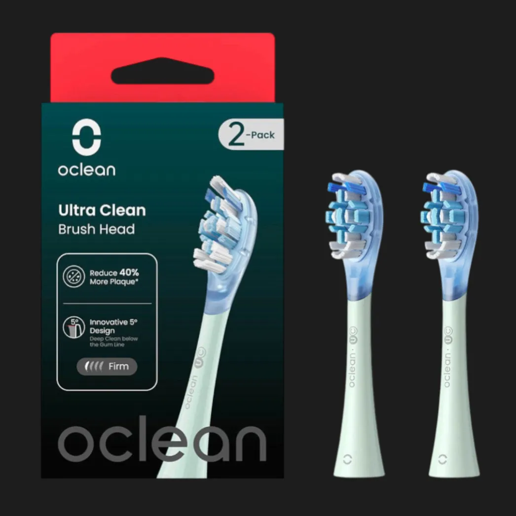 Насадка для зубной щетки Oclean UC01 G02 Ultra Clean Brush Head, Green