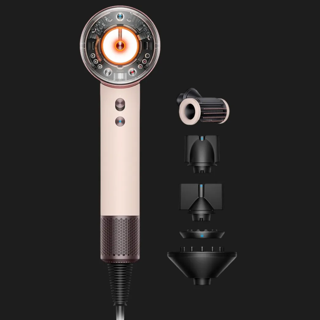 Фен для волос Dyson Supersonic HD16 Nural Straight+Wavy, Ceramic Pink/Rose Gold