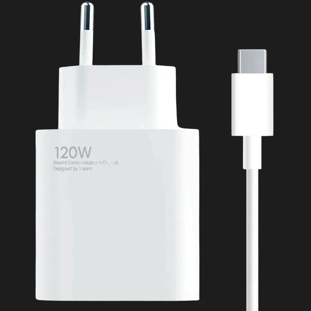 Блок питания Xiaomi 120W Hypercharge combo (Type-a) EU + кабель USB-C