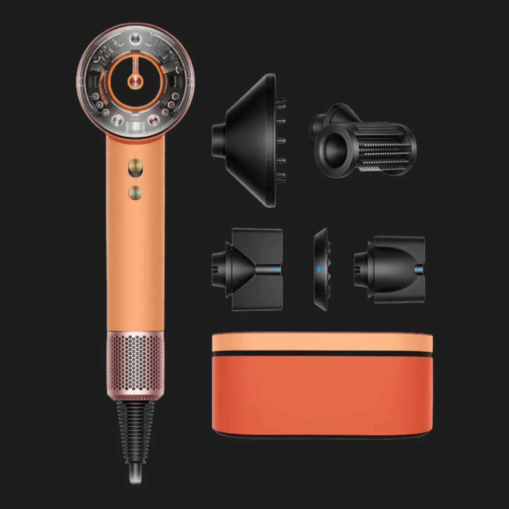 Фен для волос Dyson Supersonic HD16 Nural Straight+Wavy (Ceramic Apricot/Topaz)
