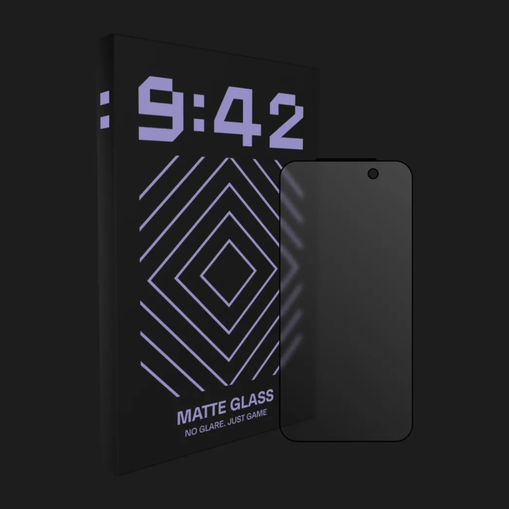 Защитное стекло 9:42 Matte для iPhone 17 Pro Max