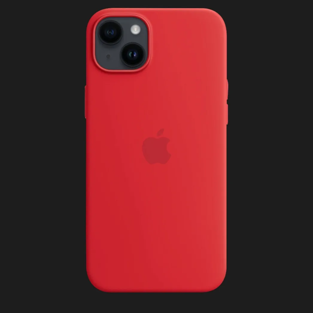 Оригинальный чехол Apple Silicone Case with MagSafe для iPhone 14 Plus (PRODUCT) RED)