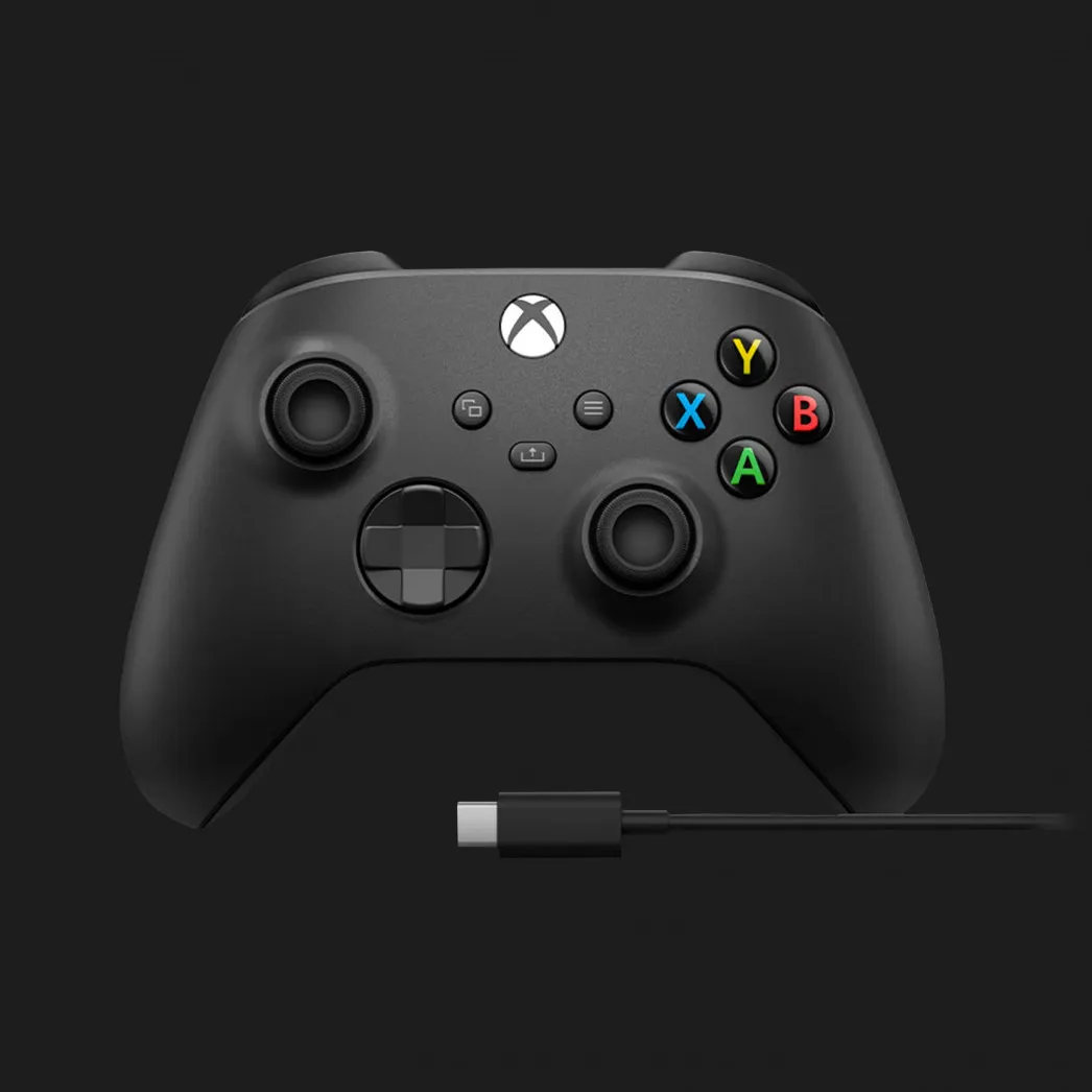 Геймпад Microsoft Xbox Series X/S Wireless Controller Carbon Black + Cable