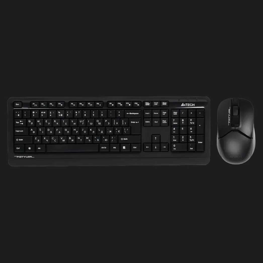 Комплект беспроводной клавиатуры + мышь A4Tech FG1012S