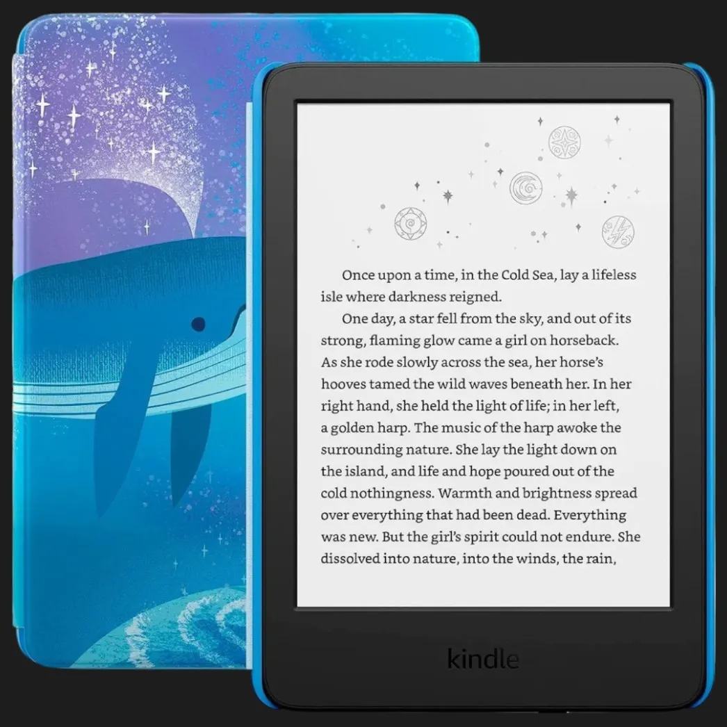Электронная книга Amazon Kindle Kids 11th Gen (Space Whale)