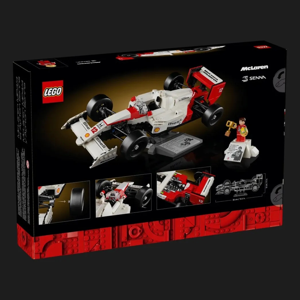 Конструктор LEGO Icons McLaren MP4/4 и Айртон Сенна