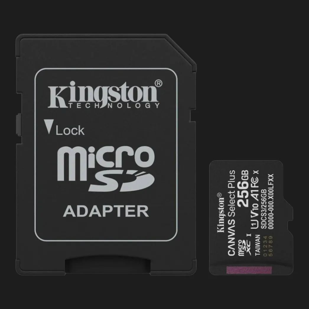 Карта памяти Kingston Canvas Select Plus Micro SDXC Gen3 adapter SD (SDCS3/256GB)