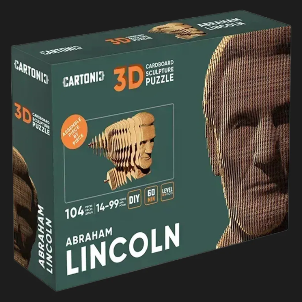 Картонный 3D пазл-конструктор Cartonic Авраам Линкольн (Lincoln) (CARTMLNC)
