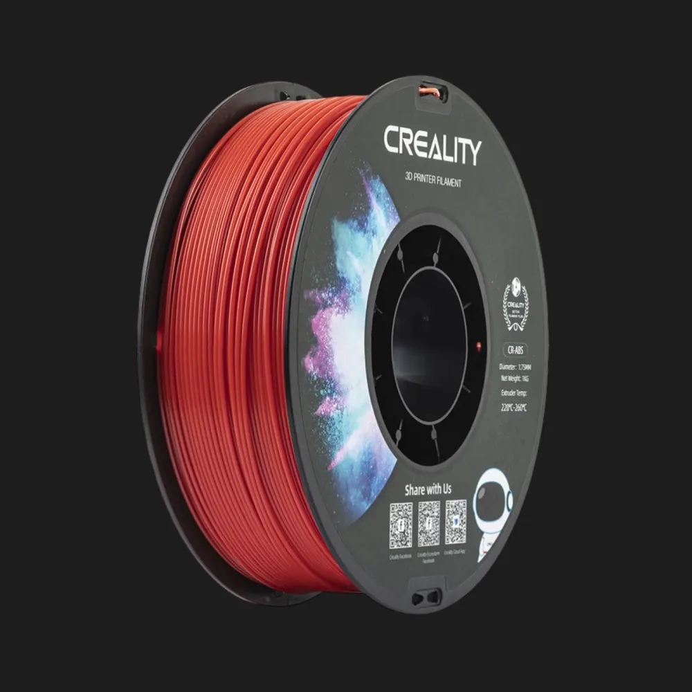 Пластик (Filament) CREALITY ABS 1кг 1.75мм Красный
