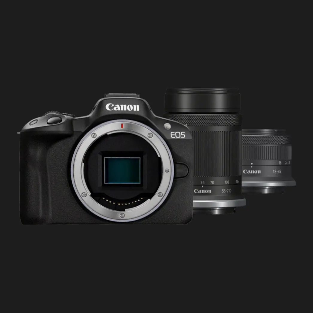 Цифровой фотоаппарат Canon EOS R50 kit RF-S 18-45mm IS STM + RF-S 55-210mm IS STM
