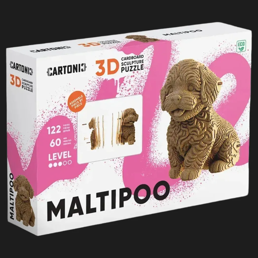 Картонный 3D пазл-конструктор Cartonic Мальтипу (Maltipoo) (CARTMALTIPOO)