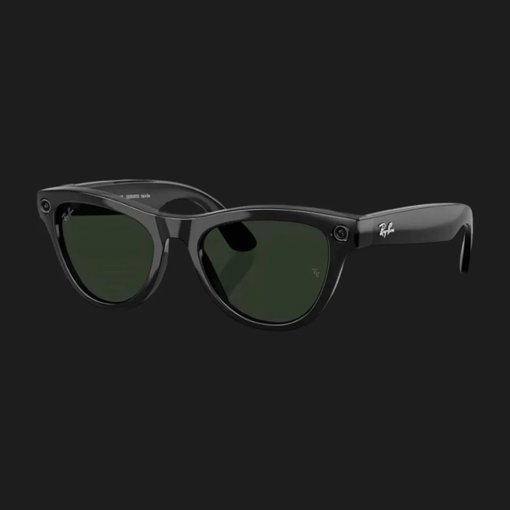Смарт-очки Ray-Ban Meta Skyler (Gen 2) (Shiny Black/Clear to Graphite Green Transitions) (RW4014 601/1M 52-20) (M)