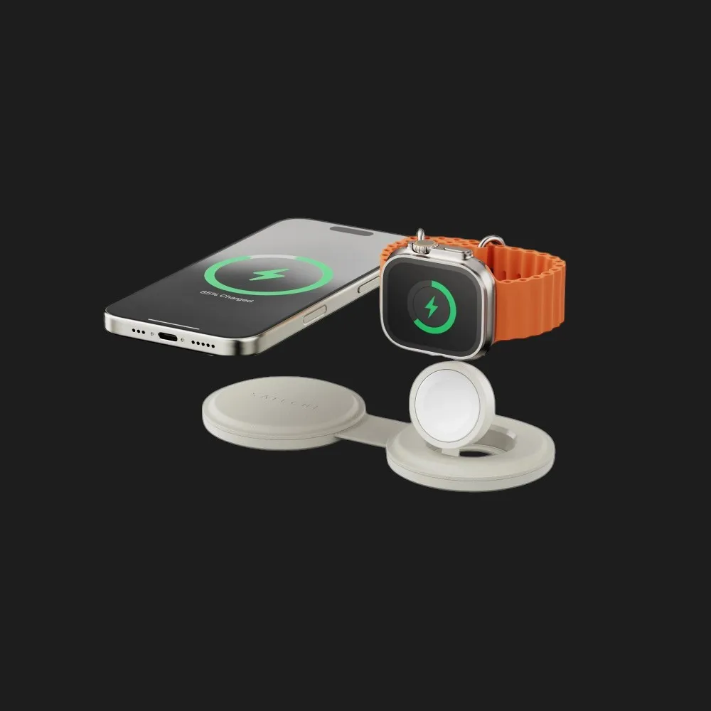 Беспроводная зарядка Satechi OntheGo 2-in-1