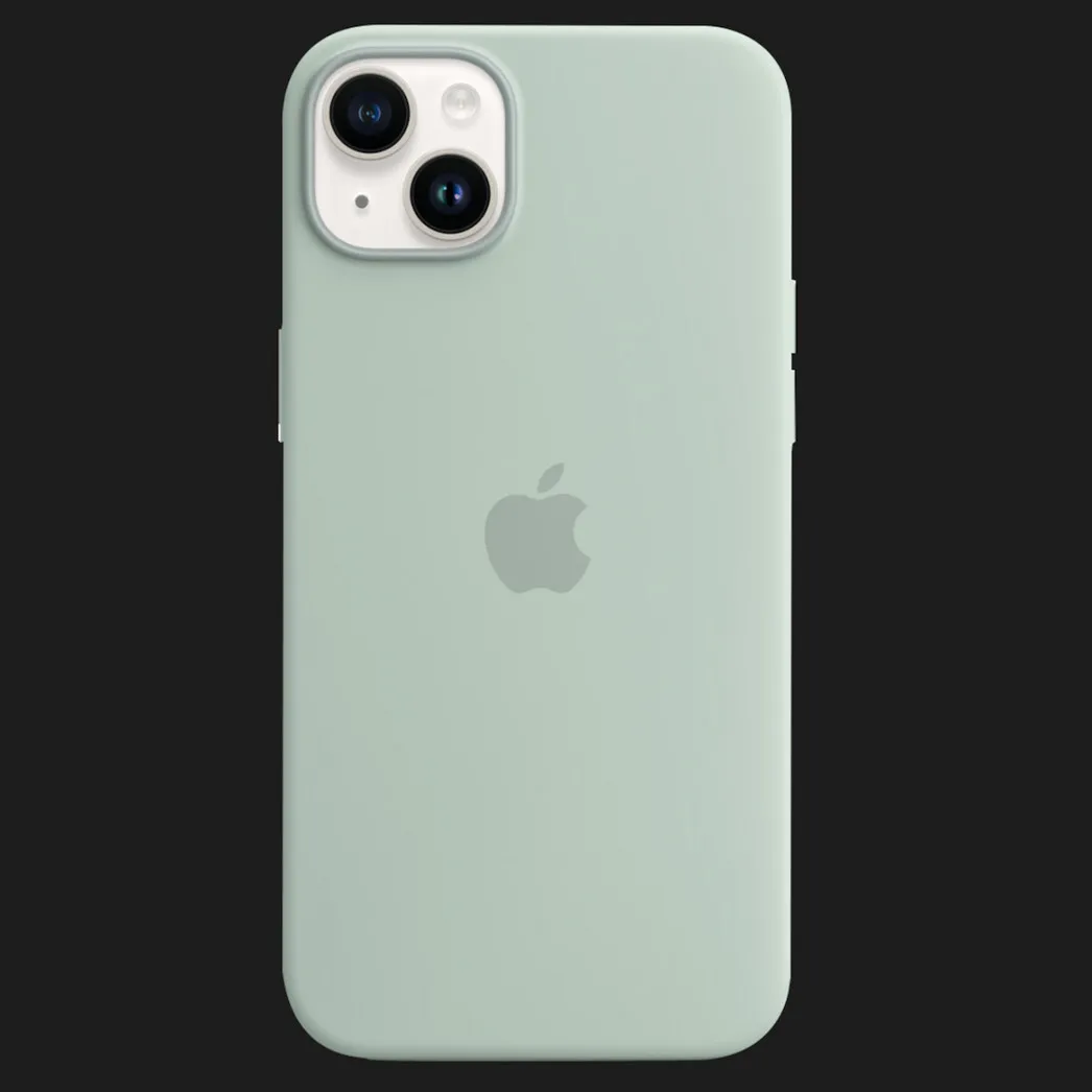 Оригинальный чехол Apple Silicone Case with MagSafe для iPhone 14 Plus (Succulent)