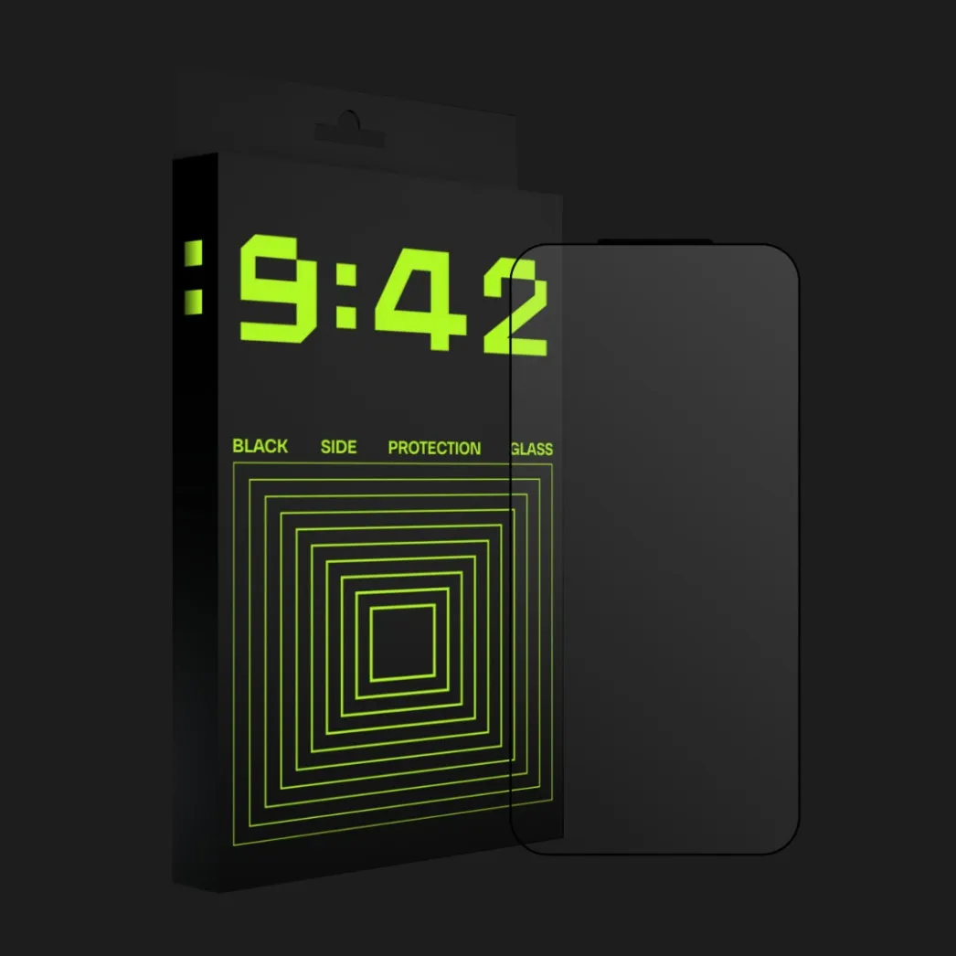 Защитное стекло 9:42 BlackSide для iPhone 17 Pro Max