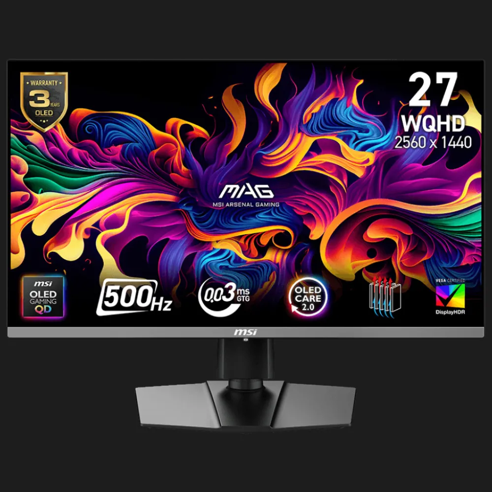 Монитор MSI 26.5" MAG 272QP QD-OLED X50 500Hz
