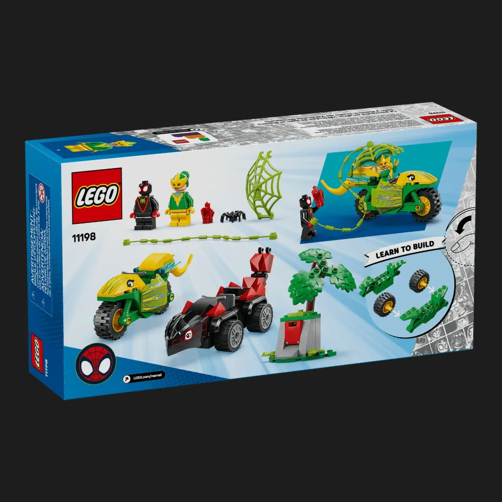 Конструктор LEGO Marvel Гонки на электромобилях с динозаврами