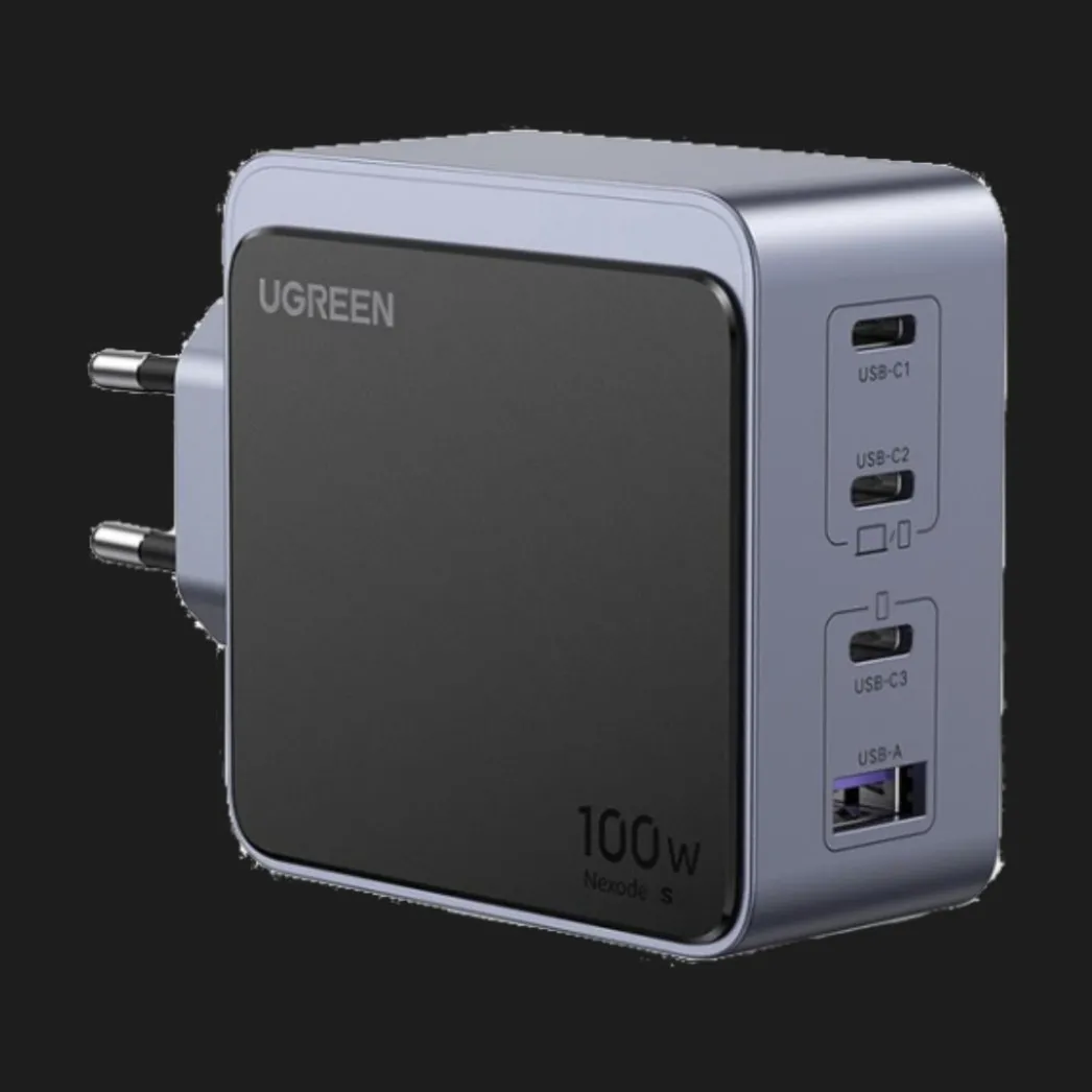 Блок питания UGREEN X565 Nexode Air USB-A+3xUSB-C 100W