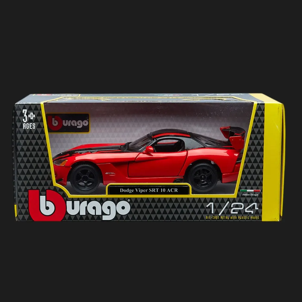 Автомодель Bburago — Dodge Viper SRT10 ACR в ассортименте, 1:24