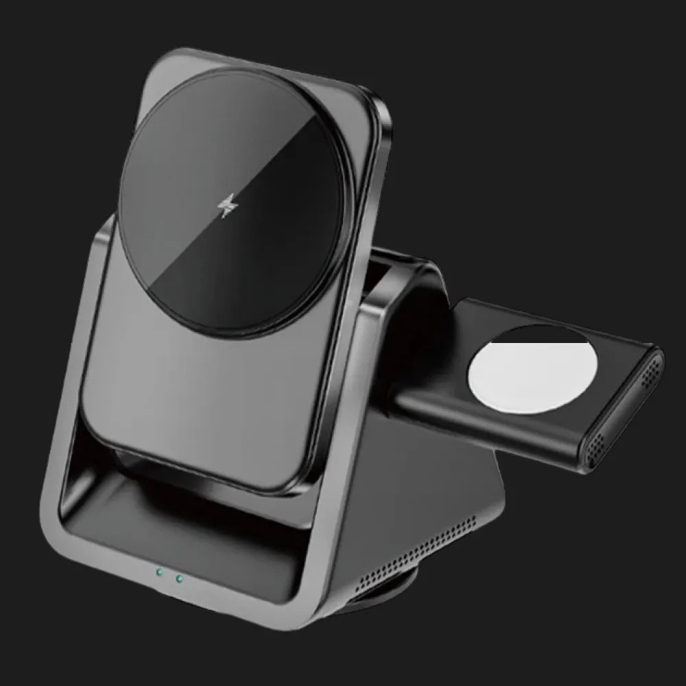 Беспроводная зарядка WiWU Wi-W018 3-in-1 Cableless Charger